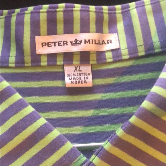 Peter Millar collard shirt - Picture 2 of 2